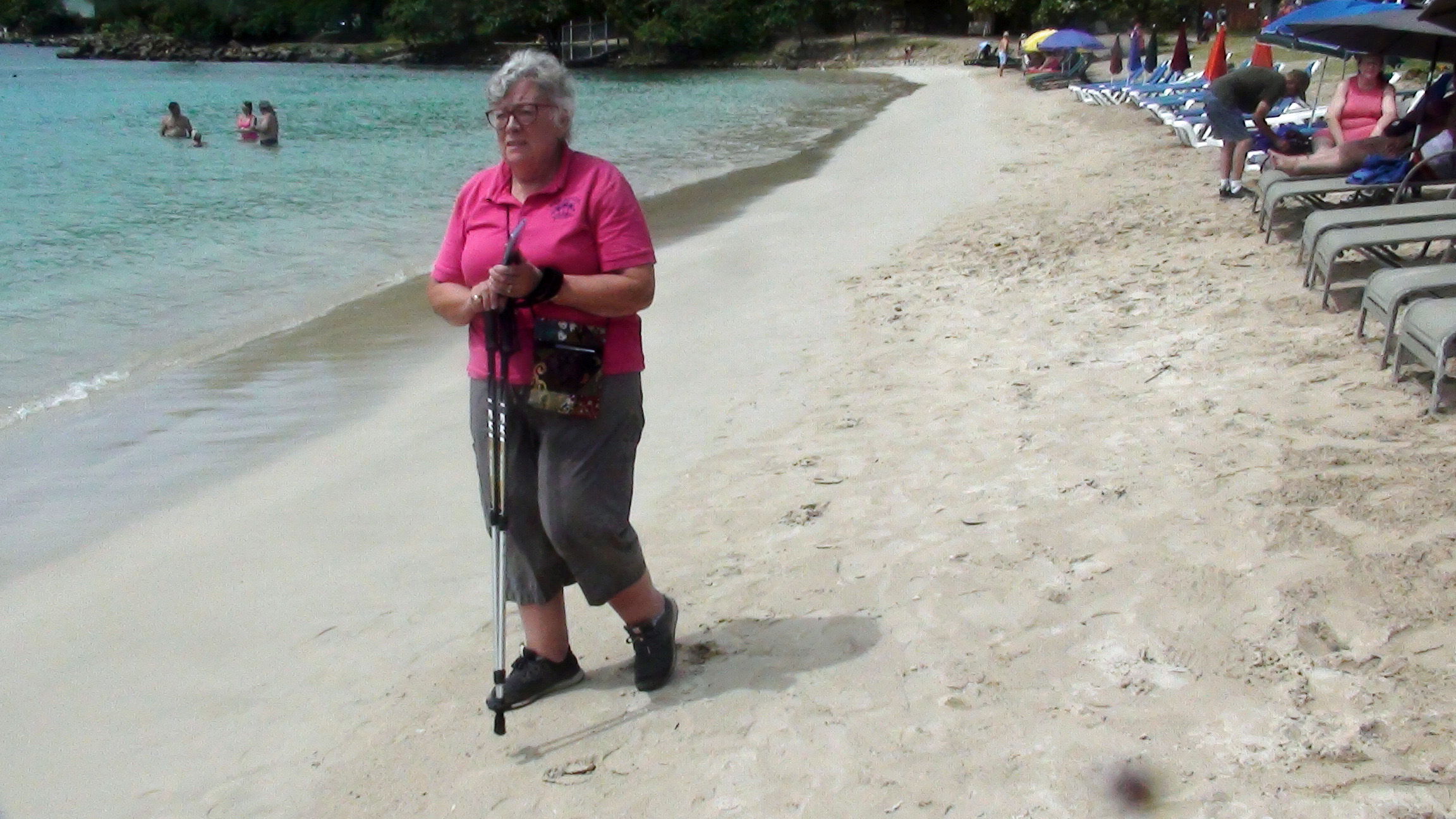 Anne on Beach at St Lucia